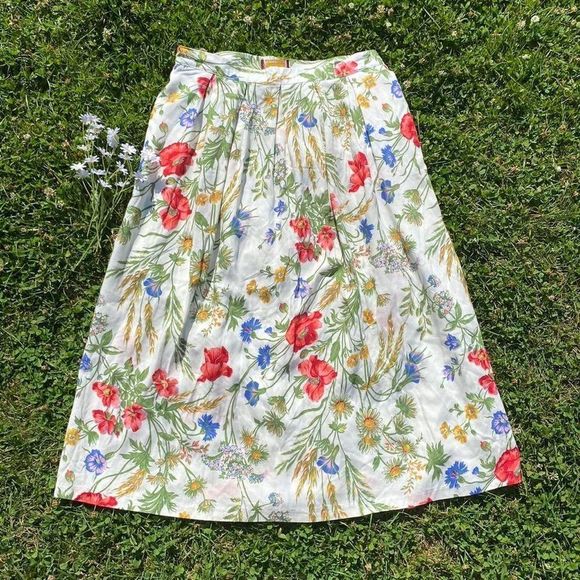 Worthington Dresses & Skirts - Vintage wildflower midi/maxi skirt